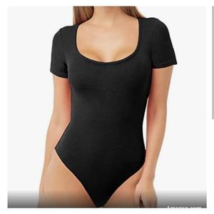 Mangdiup Black Bodysuit, Medium